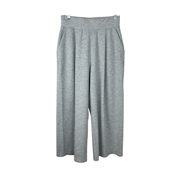 Lululemon Can You Feel The Pleat Crop 21” Wide Leg Pants Heathered Grey - Picture 1 of 5